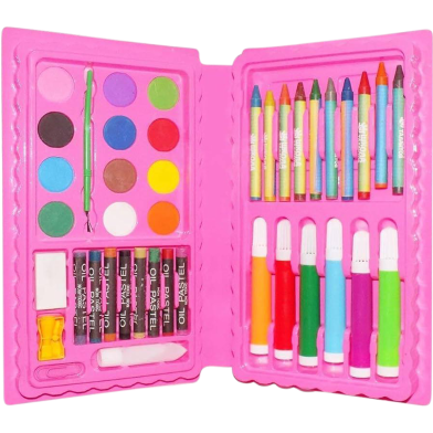 Children Painting-Drawing Set 42Pc Pink image