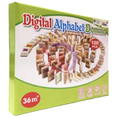 Children Toys New Style Wooden Alphabet And Digital Domino Games -133304005 image