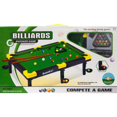 Children mini billiards toy snooker game toy pool table flocking for gift (6888) image