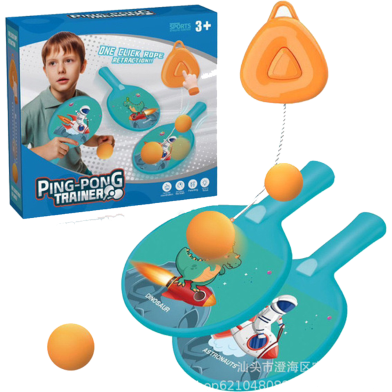 Children's Indoor Hanging Table Tennis Training Device Ping Pong Trainer Parent Child Interaction Toy Exerciser for Door Frame Portable image
