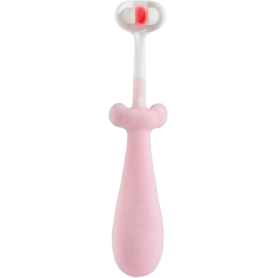 Children's Three-Sided Toothbrush With Soft Hair And Non-Slip Handle 1Pcs image