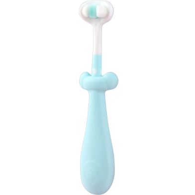 Children's Three-Sided Toothbrush With Soft Hair And Non-Slip Handle 1Pcs image