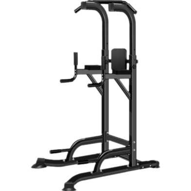 Chin Up and Dip Station Power Tower Home Use Exercise - Ab Tower image