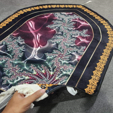 China 3D Print Velvet Fabric Jaynamaz - Any Color And Design image