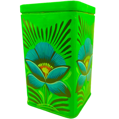 Chintar Khorak Tinbox Green - Blue Mixed Colour ( Flower Printed ) image