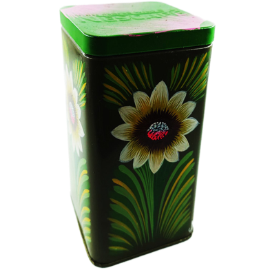 Chintar Khorak Tinbox Green Colour( Flower Printed) image