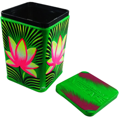 Chintar Khorak Tinbox Green Colour( Shapla Ful Printed) image