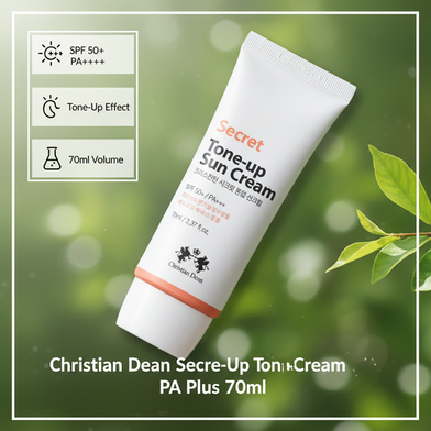 Christian Dean Secret Tone-Up Sun Cream SPF 50 Plus PA Plus Plus 70ml Slide 3