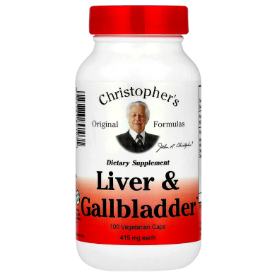 Christopher's Original Formulas Liver And Gallbladder 415 mg - 100 Vegetarian Caps -523325998 image