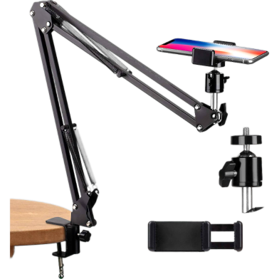 ChromLives Tabletop Overhead Video Stand for Phone and Tablet Streaming image