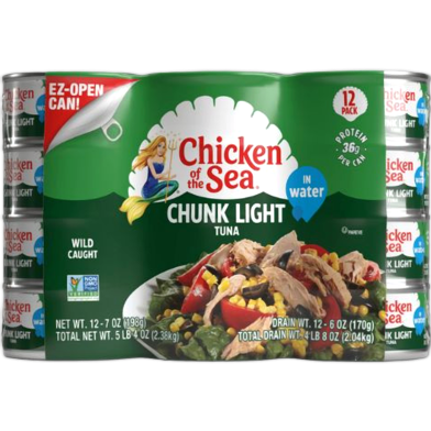 Chunk Light Tuna Can (12 Pcs X 198 gm) 2.38 kg image