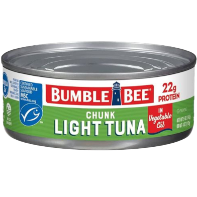 Chunk Light Tuna In Vegetable Oil Can 142 gm image