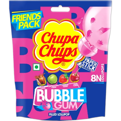 Chupa Chups Gum Filled Lollipop 88gm 8pcs image