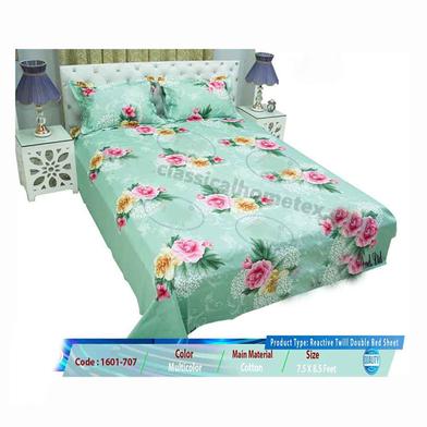 Classical Hometex Reactive Twill Double Bed Sheet image