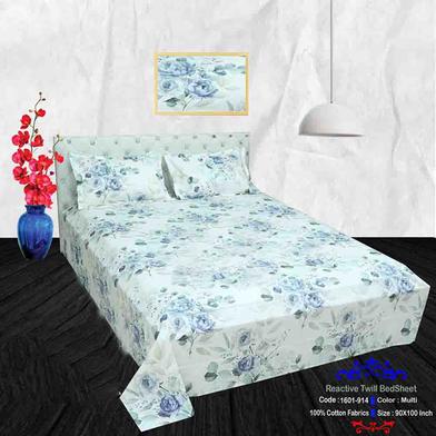 Classical Hometex Reactive Twill Double Bed Sheet image