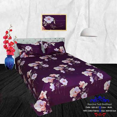 Classical Hometex Reactive Twill Double Bed Sheet image