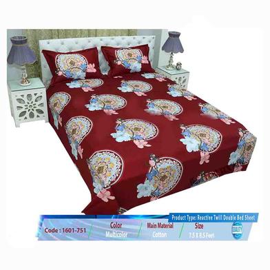 Classical Hometex Reactive Twill Double Bed Sheet image
