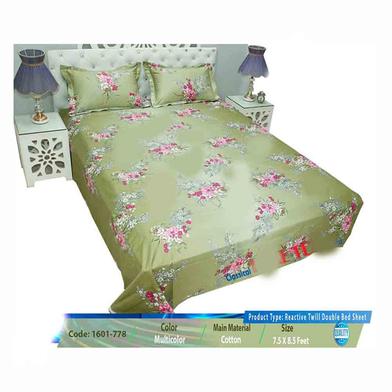 Classical Hometex Reactive Twill Double Bed Sheet image