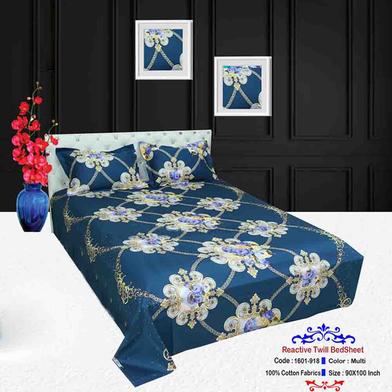 Classical Hometex Reactive Twill Double Bed Sheet image