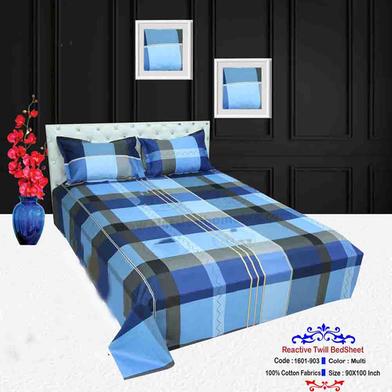 Classical Hometex Reactive Twill Double Bed Sheet image