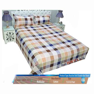 Classical Hometex Reactive Twill Double Bed Sheet image