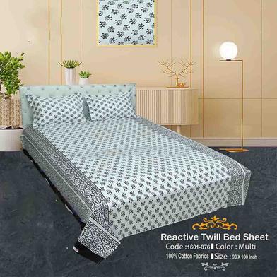 Classical Hometex Reactive Twill Double Bed Sheet image
