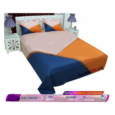 Classical Hometex Reactive Twill Panel Double Bed Sheet image