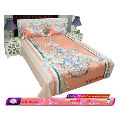 Classical Hometex Reactive Twill Panel Double Bed Sheet image