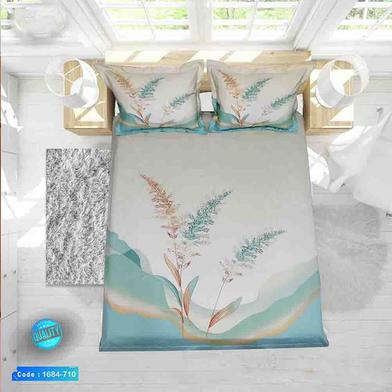 Classical Hometex Reactive Twill Panel Double Bed Sheet image