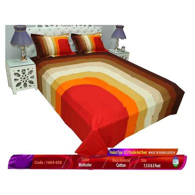 Classical Hometex Reactive Twill Panel Double Bed Sheet image