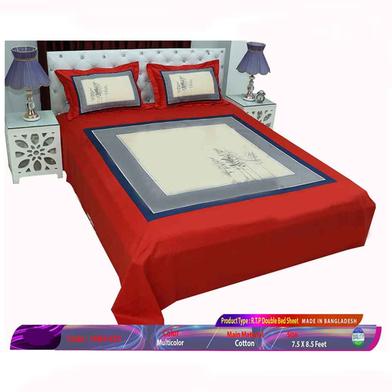 Classical Hometex Reactive Twill Panel Double Bed Sheet image