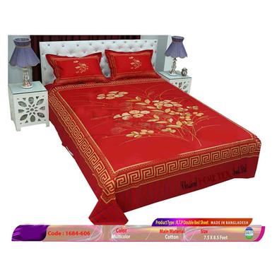 Classical Hometex Reactive Twill Panel Double Bed Sheet image