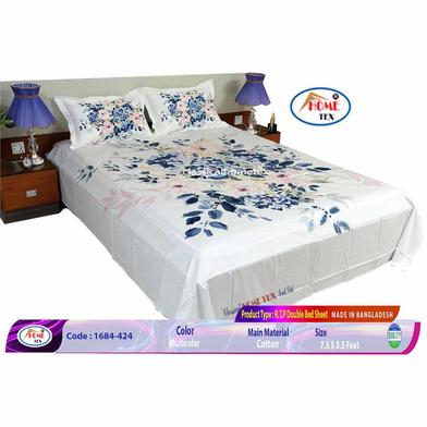 Classical Hometex Reactive Twill Panel Double Bed Sheet image