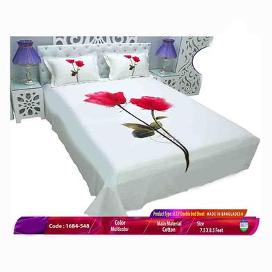 Classical Hometex Reactive Twill Panel Double Bed Sheet image