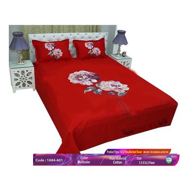 Classical Hometex Reactive Twill Panel Double Bed Sheet image