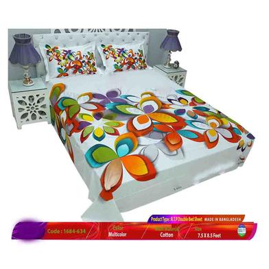 Classical Hometex Reactive Twill Panel Double Bed Sheet image