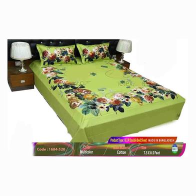 Classical Hometex Reactive Twill Panel Double Bed Sheet image