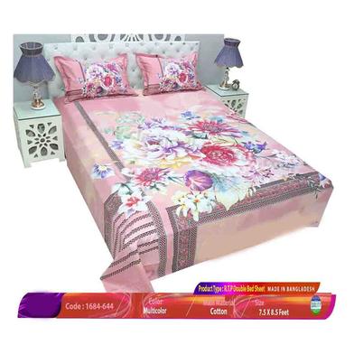 Classical Hometex Reactive Twill Panel Double Bed Sheet image