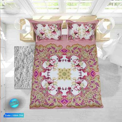 Classical Hometex Reactive Twill Panel Double Bed Sheet image