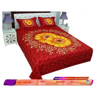 Classical Hometex Reactive Twill Panel Double Bed Sheet image