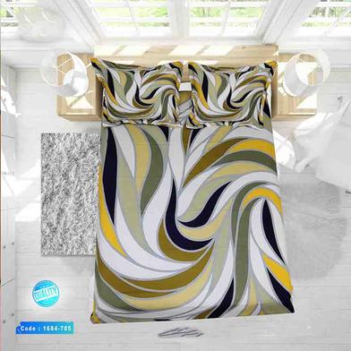 Classical Hometex Reactive Twill Panel Double Bed Sheet image