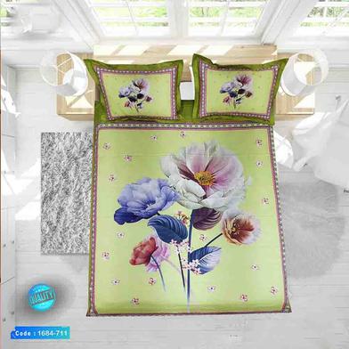 Classical Hometex Reactive Twill Panel Double Bed Sheet image
