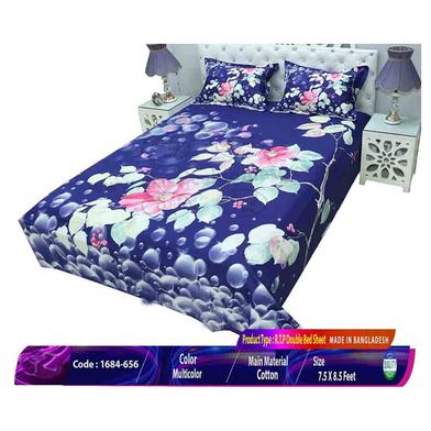 Classical Hometex Reactive Twill Panel Double Bed Sheet image