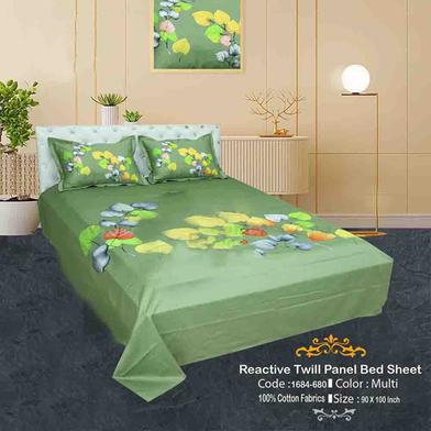 Classical Hometex Reactive Twill Panel Double Bed Sheet image