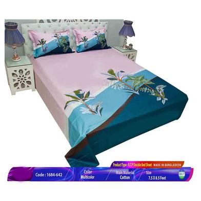 Classical Hometex Reactive Twill Panel Double Bed Sheet image