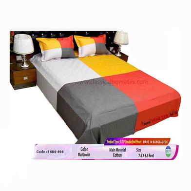 Classical Hometex Reactive Twill Panel Double Bed Sheet image