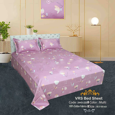 Classical Hometex Vra Satin Print Bed Sheet image