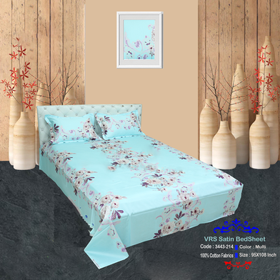 Classical Hometex Vra Satin Print Bed Sheet image