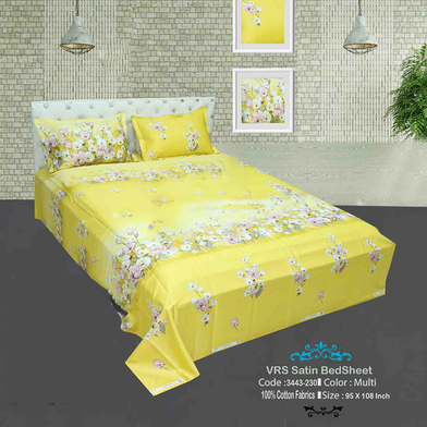 Classical Hometex Vra Satin Print Bed Sheet image