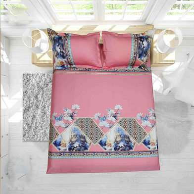 Classical Hometex Vra Satin Print Bed Sheet image